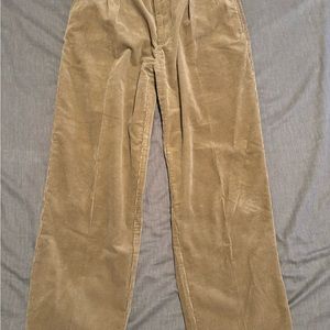 Ralph Lauren Tan Corduroy Andrew Pants Relaxed Fit 36/30